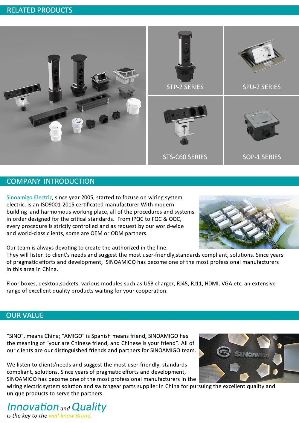 Easy Installation Table Socket with Smart Control and wireless Charging