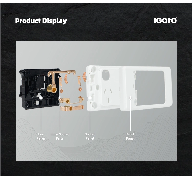 Igoto Australia Standard 10A Double Powerpoints with 2 Port 2.1A USB