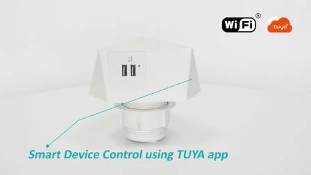 Tomada de mesa de fácil instalação com controle inteligente e carregamento sem fio