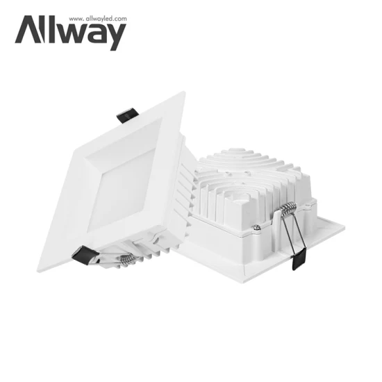 Allway Commercial Wall Washer Down Light embutida LED fina quadrada