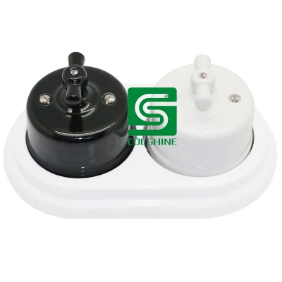 Interruptor de parede de porcelana de cerâmica confiável 250 V Interruptor elétrico